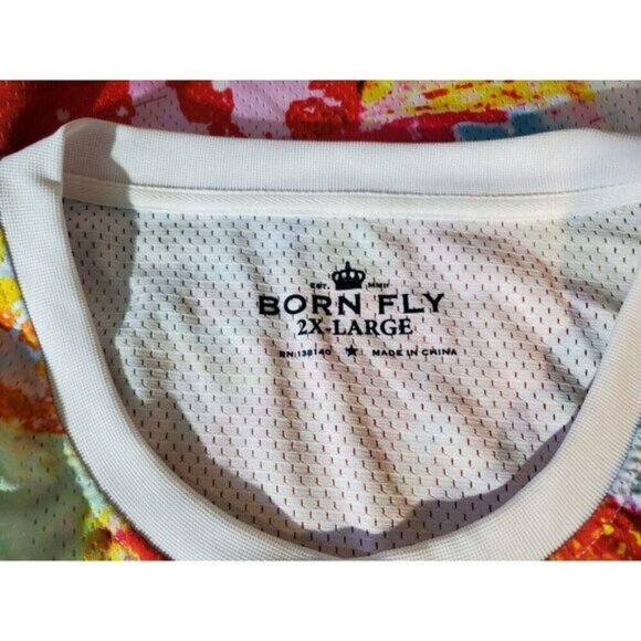 Born Fly Jersey 2002 Mens 2x Multicolor - Picture 5 of 5